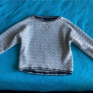 French Connection Black & White Sweater